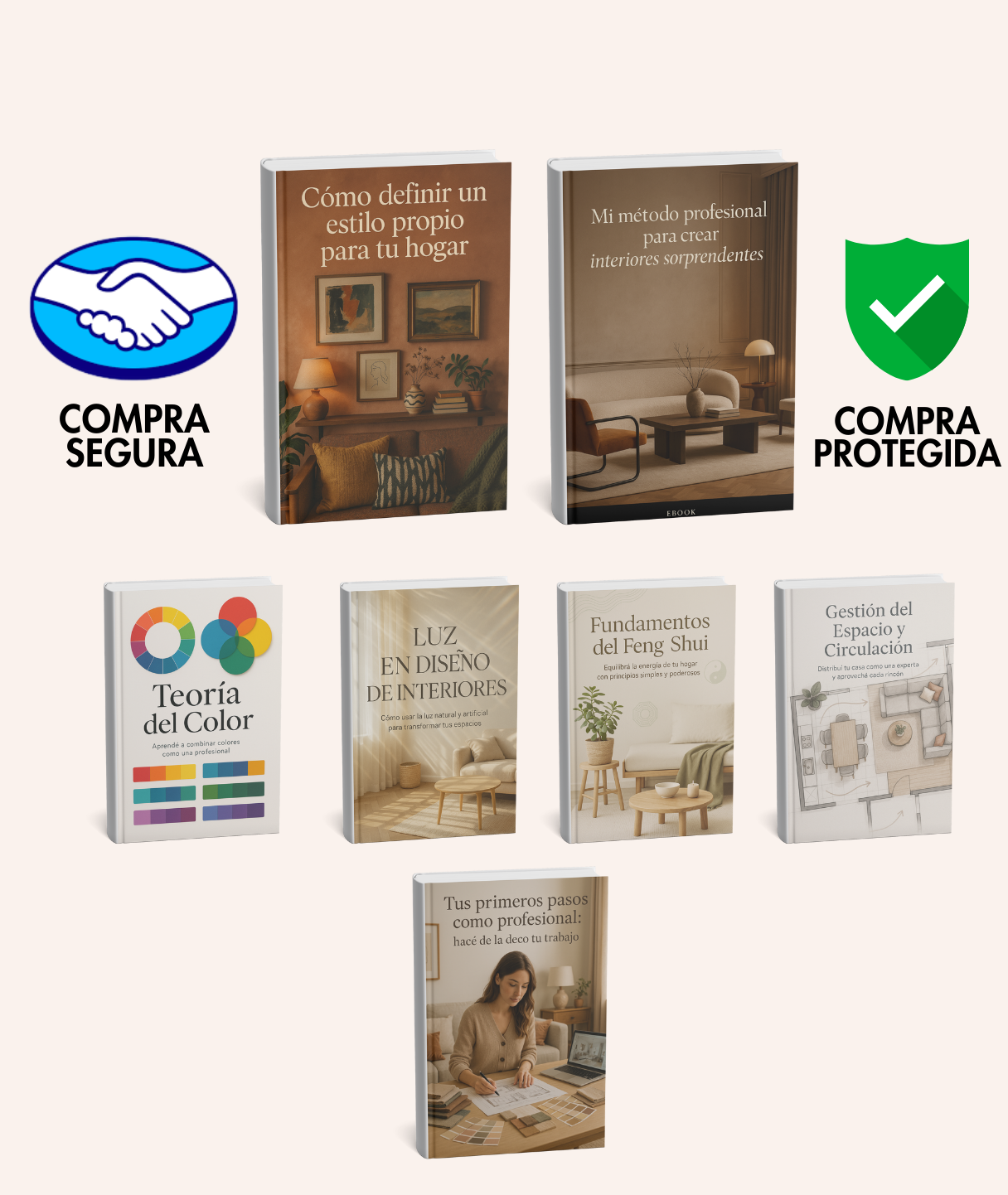 Pack completo de interiorismo: Curso + 6 bonus de regalo